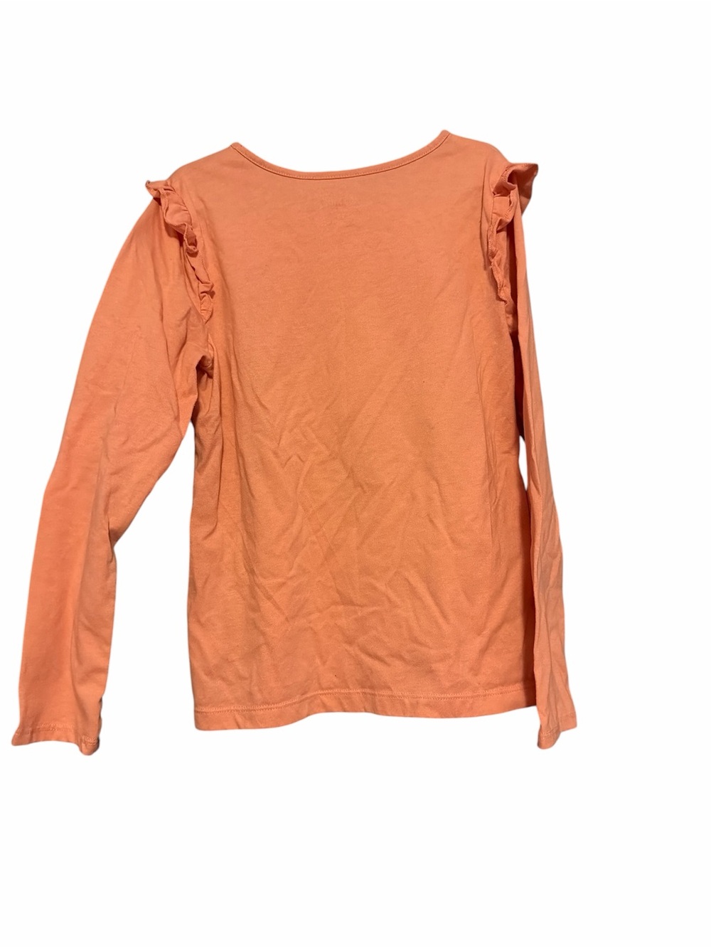 365 KIDS Coral Long Sleeve Heart Graphic Tee - Girls Size 10 - Picture 2 of 3